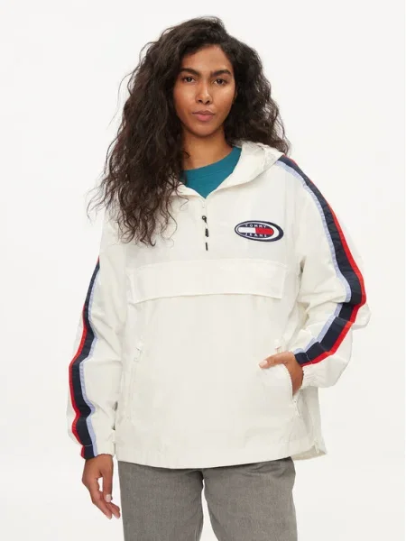 Tommy Jeans Geacă fără Archive Chicago alb