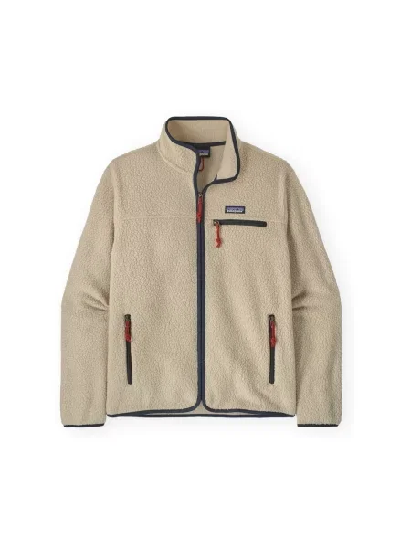 Geacă Patagonia din fleece retro bej