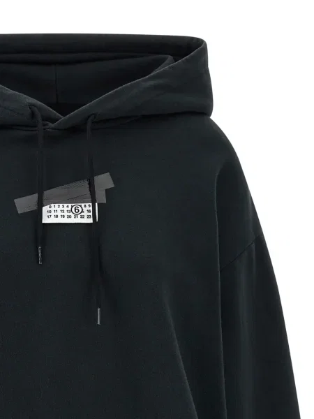 Hanorac cu glugă Mm6 Maison Margiela negru