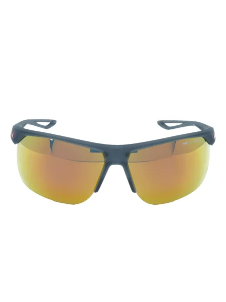 Ochelari de soare Nike cu cordon din jerseu cu imprimeu abstract gri