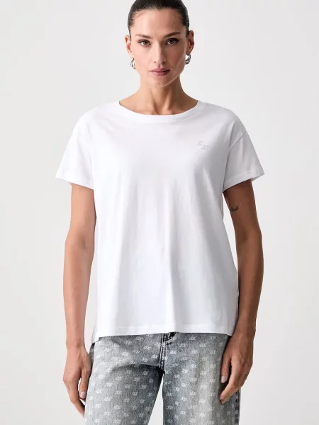 Armani Exchange tricou pentru femei din alb