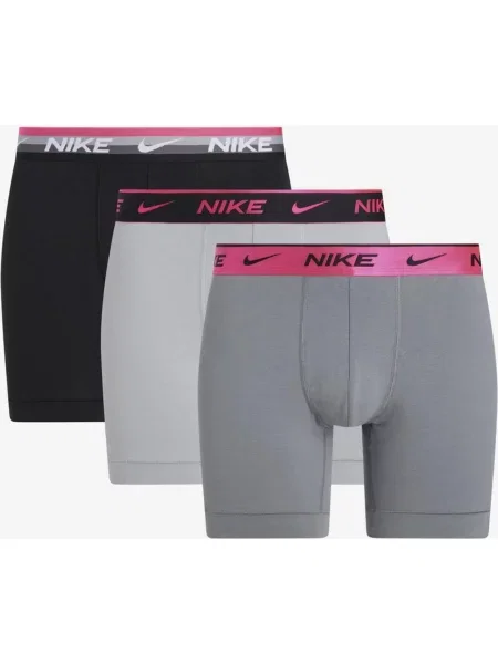 Bokserki Nike Brief szare różowe 3 sztuki M czarne
