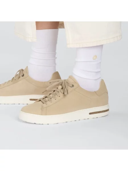 Sneakersy Birkenstock zamszowe beżowe