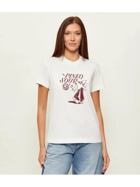 Pinko Tricou TRAPANI alb