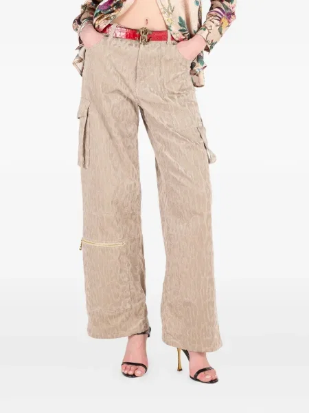 Spodnie cargo Roberto Cavalli z nadrukiem