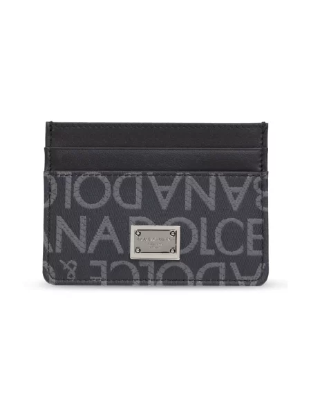 Portfel Dolce And Gabbana żakardowy czarny