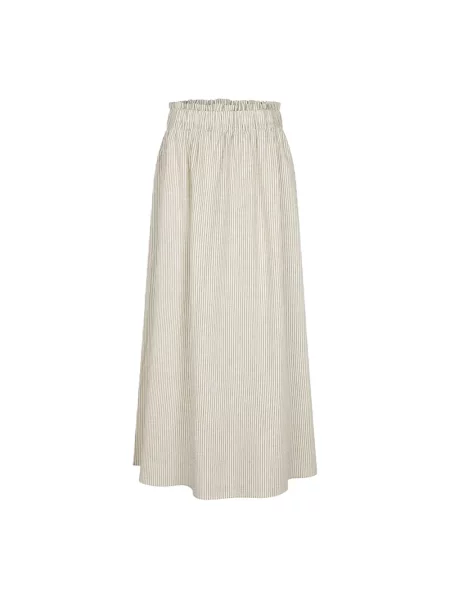 Spódnica midi Lollys Laundry do kolan beżowa