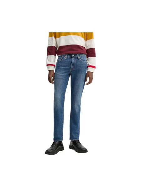 Levi's jeansy SLIM granatowy niebieskie