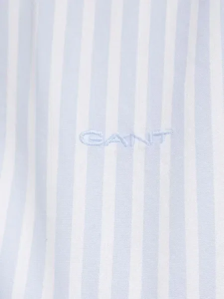 Cămașă Gant cu dungi lungă albastru