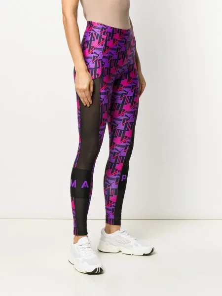Leggings Puma plasă violet