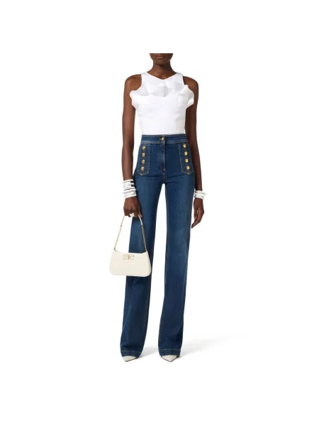Top Elisabetta Franchi biały