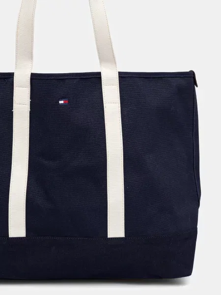 Táska Tommy Hilfiger Th Summer Tote sötétkék