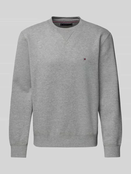 Bluza z wyhaftowanym logo szara