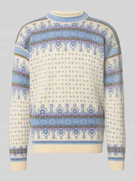 Sweter o kroju regular fit z czystej wełny model Albertville' Dale Of Norway biały