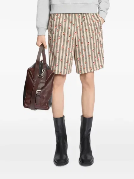 Pantaloni scurți Dries Van Noten din poplin