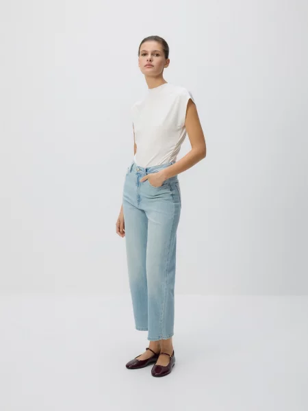 Reserved Джинси straight fit синій