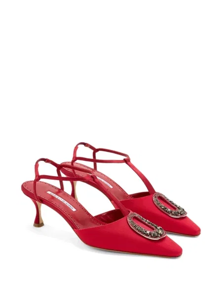 Pantofi cu toc Manolo Blahnik roșu