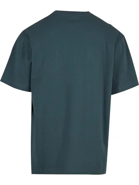 Urban Classics Tricou verde închis alb