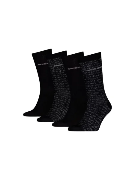 Чорапи Calvin Klein 4 чифта черно