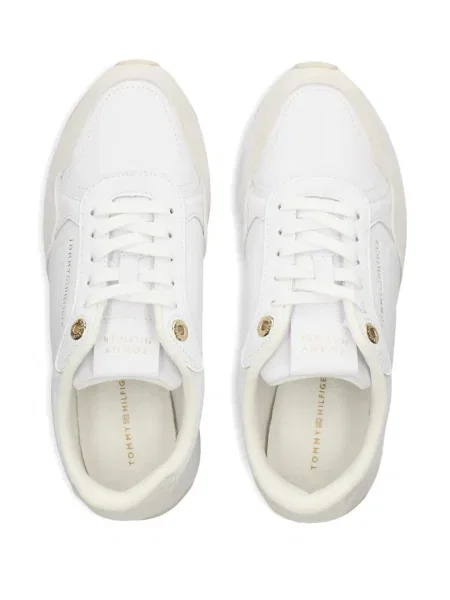 Sneakerși Tommy Hilfiger din piele alb