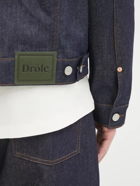 Джинсовая куртка Drôle De Monsieur синяя