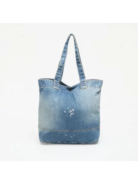 Geantă Carhartt WIP Denim Tote Blue Destroy Wash Splatter Universal albastru