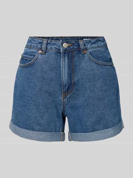 Szorty jeansowe o kroju relaxed fit z mieszanki bawełny model ‘ZURI’ Vero Moda niebieskie