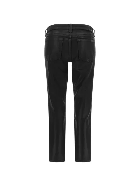 Blugi 7 For All Mankind din piele negru