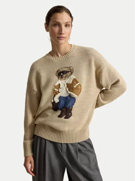Polo Ralph Lauren Светр Світло-бежевий Oversize бежевий