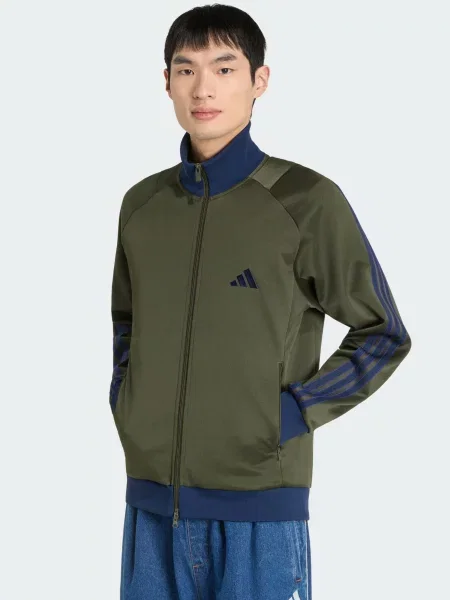 ADIDAS SPORTSWEAR Tréningová bunda Stadium tmavomodrá / olivová