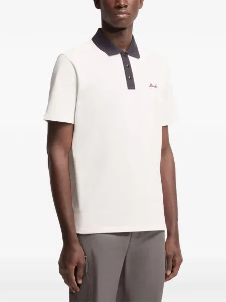 Polo Moncler alb