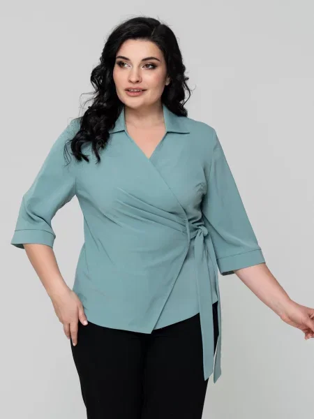 Блуза All Posa м'ятний шовк