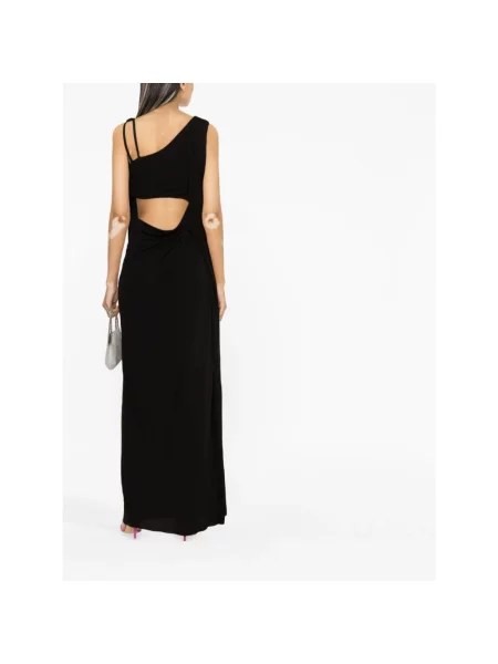 Długa sukienka maxi Alberta Ferretti czarna