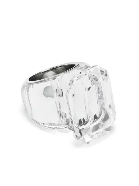 Inel Swarovski de cristal alb