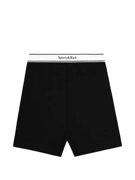Pantaloni scurți Sporty & Rich cu autograf negru