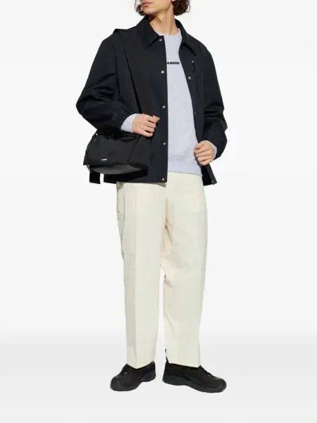 Hanorac crewneck Jil Sander gri