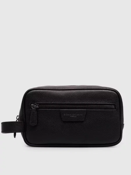 Кожаная косметичка Gianni Chiarini черная
