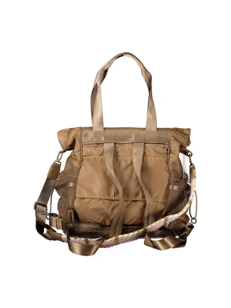 Torebka Desigual w stylu grunge brązowa