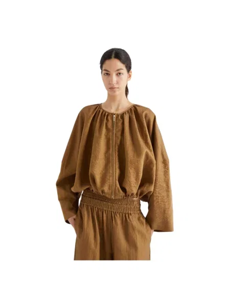 Bluzka Meimeij brązowa