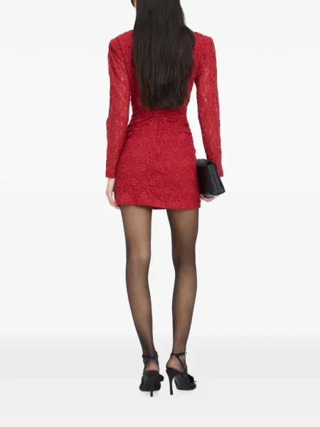 Rochie mini Rotate Birger Christensen din dantelă roșu