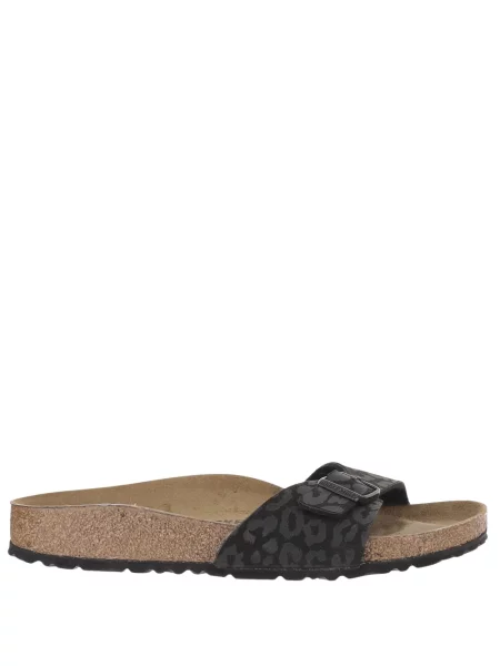 Klapki Birkenstock skórzane czarne