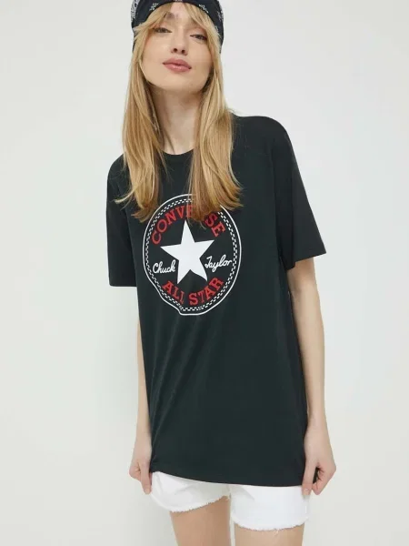 Tričko Converse s potiskem černá