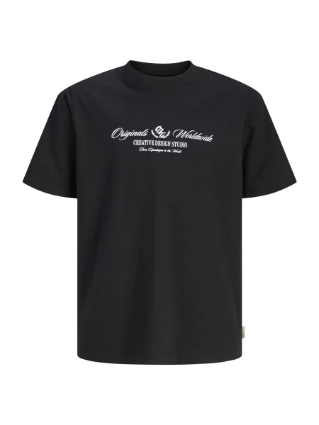 Jack & Jones Junior Tricou JOR Toronto negru alb
