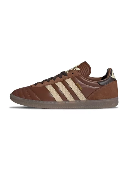 Sneakersy Adidas Samba skórzane brązowe