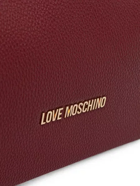 Шопинг чанта Love Moschino с автограф червено