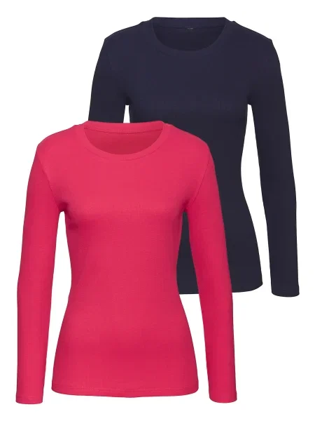 VIVANCE Tričko námořnická modř pink