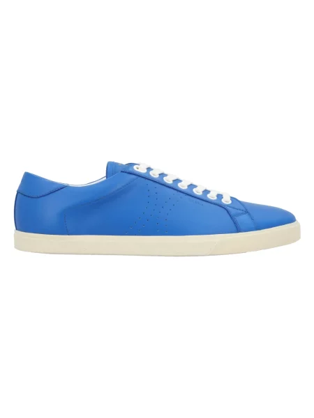 Sneakersy Céline sznurowane koronkowe niebieskie