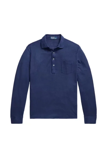 Lung tricou polo Polo Ralph Lauren de in albastru