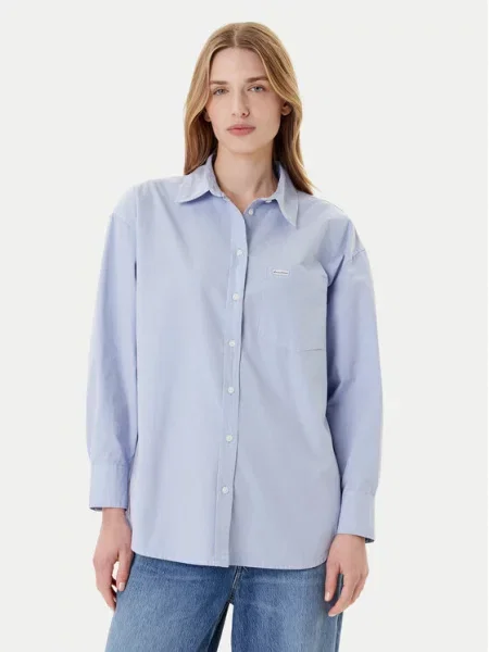 Guess Jeans Marškiniai Šviesiai mėlyna