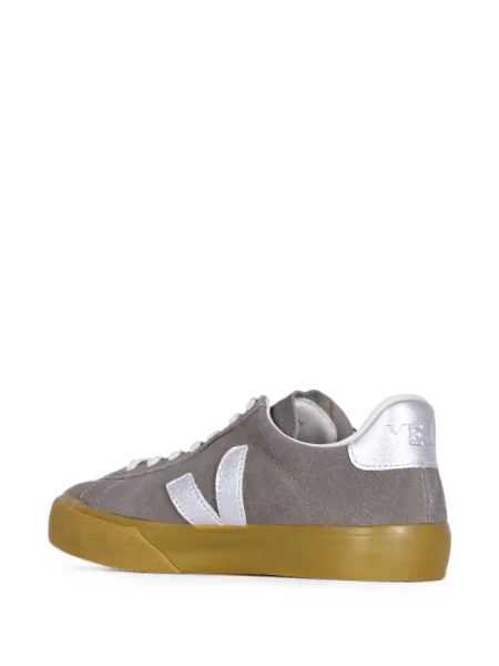 Sneakerși Veja Campo din piele de căprioară gri